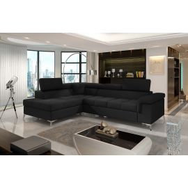 Eltap Eridano Sawana Corner Pull-Out Sofa 202x275x90cm, Black (ERI_42) | Living room furniture | prof.lv Viss Online