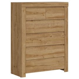 Black Red White Holten Chest of Drawers 42x98.5x129.5cm, Oak | Commodes | prof.lv Viss Online