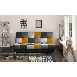Eltap Cayo Soro Reclining Sofa 90x192x90cm Black/Grey/Light Grey/Orange (Cay_03) | Sofas | prof.lv Viss Online