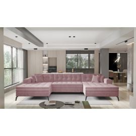 Eltap Vertizo Cloud Corner Pull-Out Sofa 170x350x93cm, Pink (CO-VER-UV-24NU) | Sofas | prof.lv Viss Online