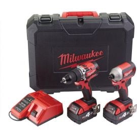 Инструментальный комплект Milwaukee M18 CBLPP2A-402C, 18 В, 2x4 Ач (4933464536) | Hаборы инструментов | prof.lv Viss Online