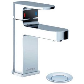 Ravak Chrome CR 011.00 Bathroom Sink Faucet with Pop Up Waste, Chrome (X070053) | Faucets | prof.lv Viss Online