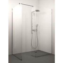 Glass Service Cinque 90x140cm 140_90CIN Shower Wall Transparent Chrome | Stikla Serviss | prof.lv Viss Online