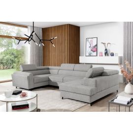 Stūra Dīvāns Izvelkams Eltap Escada Palacio 200x330x98cm, Pelēks (Esc_65) | Izvelkamie dīvāni | prof.lv Viss Online