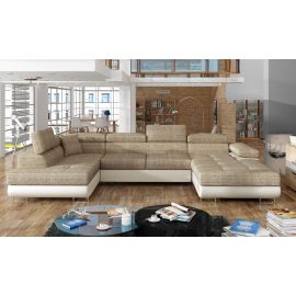 Eltap Rodrigo Berlin/Soft Corner Pull-Out Sofa 58x345x90cm, Beige (Rod_15) | Corner couches | prof.lv Viss Online