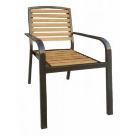 Dārza Krēsls Home4you Dalya, 60.5x56x93.5cm, Brūns/Melns (13587) | Dārza krēsli | prof.lv Viss Online