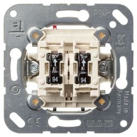 Jung 505 U 5 Flush-mounted Double Switch with Indicator | Mounted switches and contacts | prof.lv Viss Online