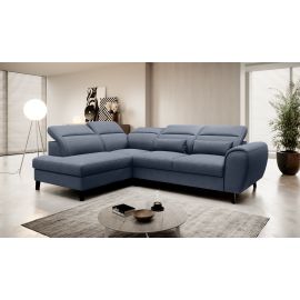 Eltap Noble Poco Corner Pull-Out Sofa 201x255x100cm, Blue (CO-NOB-LT-40PO) | Sofas | prof.lv Viss Online