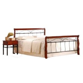 Halmar Veronica Divan Bed 160x200cm, Without Mattress, Brown/Black | Double beds | prof.lv Viss Online