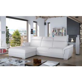Stūra Dīvāns Izvelkams Eltap Trevisco Soft 216x272x100cm, Balts (Tre_53) | Dīvāni | prof.lv Viss Online