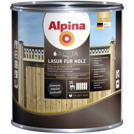 Alpina Aqua Lasur for Wood Water-Based Stain Ebony | Paints, varnish, wood oils | prof.lv Viss Online