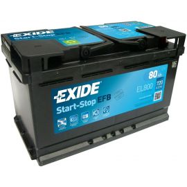 Exide EFB EL800 EFB Auto Akumulators 80Ah, 720A