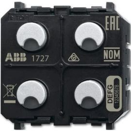 Bezvadu Sensors/Dimmeris/Sienas Slēdzis Abb SDA-F-2.1.PB.1-WL 2/1-v Black (2CKA006200A0112) | Viedie slēdži, kontrolieri | prof.lv Viss Online