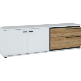 Home4You Salinas TV Stand, 183x40x58cm, Brown/White (77955) | Tv tables | prof.lv Viss Online