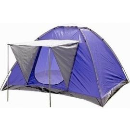4-Person Purple Camping Tent (4750959055045) | Tourism | prof.lv Viss Online