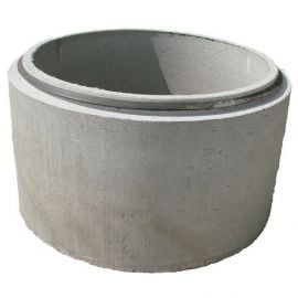 Concrete planter with two compartments AGED | Sewer rings | prof.lv Viss Online