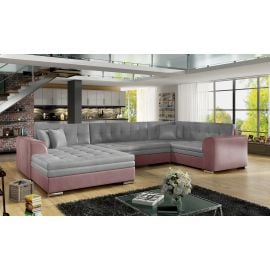 Eltap Damario Monolith/Monolith Corner Pull-Out Sofa 189x338x78cm, Grey (Dam_25) | Sofas | prof.lv Viss Online