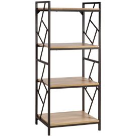 Шкаф для книг Home4You, 40x60x139.5 см, натуральный, коричневый (40822) | Полки | prof.lv Viss Online