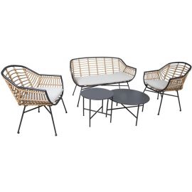 Home4You Lunde Furniture Set Black/Brown (20548) | Outdoor furniture sets | prof.lv Viss Online