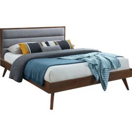 Halmar Orlando Folding Bed 160x200cm, Without Mattress, Brown/Grey | Double beds | prof.lv Viss Online