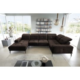 Eltap Neviro Cloud Corner Sofa 201x350x77cm, Brown (CO-NEV-RT-22NU) | Corner couches | prof.lv Viss Online