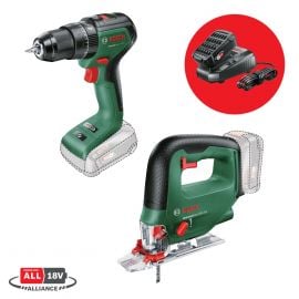 Bosch Cordless Jigsaw and Reciprocating Saw, 18V + Free Charging Kit (2.5Ah + AL1830 CV) | Tool sets | prof.lv Viss Online