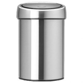 Brabantia Bathroom Waste Bin (Trash Can) Touch Bin, 3l, matt steel FPP | Bathroom waste bins | prof.lv Viss Online