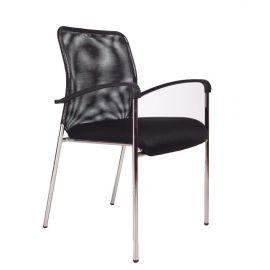 Кресло для посетителей Apollo Wait 50x54x85 см, черное | Стулья для посетителей | prof.lv Viss Online