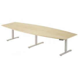 Electric Height Adjustable Conference Table 320x120cm Maple (28-2901-01) | Height adjustable tables | prof.lv Viss Online