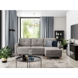 Eltap Roxi Loco Corner Pull-Out Sofa 165x240x90cm, Grey (CO-ROX-U-04LO) | Corner couches | prof.lv Viss Online