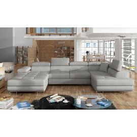 Izvelkams Dīvāns Eltap Rodrigo Cover U Veida 202x345x90cm Labais Stūris Pelēks (Rod_27) | Izvelkamie dīvāni | prof.lv Viss Online