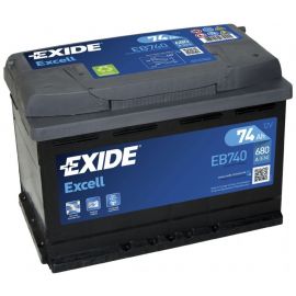 Exide Excell EB740 Auto Akumulators 74Ah, 680A