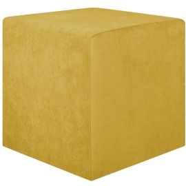 Home4You Lyn Poufs 45x45x45cm, Yellow (77898) | Upholstered furniture | prof.lv Viss Online