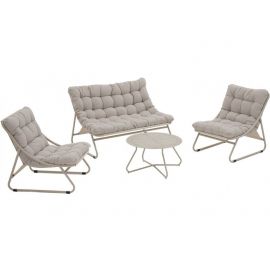 Dārza Mēbeļu Komplekts Home4you Samba, Galds + dīvāns + 2 krēsli, Bēšs (77838) | Outdoor furniture sets | prof.lv Viss Online