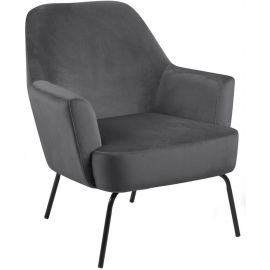 Home4You Melissa Lounge Chair Dark Grey | Lounge chairs | prof.lv Viss Online