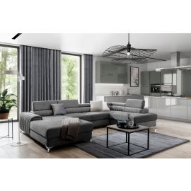 Eltap Lacante Gojo Corner Pull-Out Sofa 202x354x92cm, Grey (CO-LAC-RT-05GO) | Living room furniture | prof.lv Viss Online