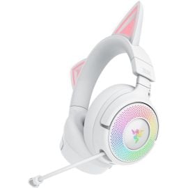 Gaming Austiņas Razer Kraken Kitty V3 Pro Bezvadu Baltas (482000) | Razer | prof.lv Viss Online