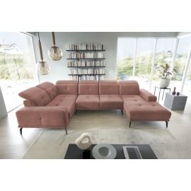 Eltap Neviro Cloud Corner Sofa 201x350x77cm, Pink (CO-NEV-LT-24NU) | Living room furniture | prof.lv Viss Online