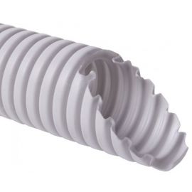 Corrugated Conduit 16mm with Drawstring, Grey (1416E_K50D) | Installation pipes and fasteners | prof.lv Viss Online