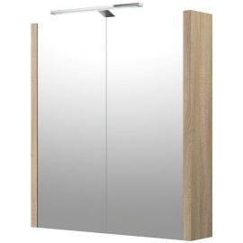 Raguvos Furniture Serena 60 Mirrored Cabinet Grey Oak (1402310)