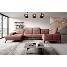 Eltap Neviro Lux Corner Sofa 201x350x77cm, Pink (CO-NEV-RT-24LU) | Sofas | prof.lv Viss Online