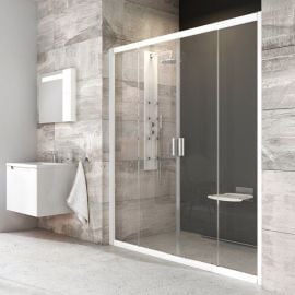 Ravak Blix BLDP4-150cm Shower Door H=190cm Transparent White (0YVP0100Z1) | Ravak | prof.lv Viss Online