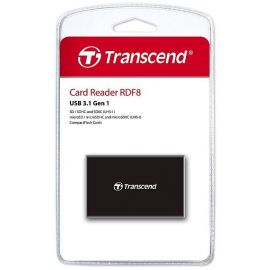 Transcend TS-RDF9K2 Внешний считыватель карт памяти USB-A, Черный | Считыватели карт памяти | prof.lv Viss Online