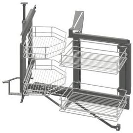 HAFELE Pull-Out Corner Basket 900 x 495, Left​ (542.00.204) | Kitchen fittings | prof.lv Viss Online