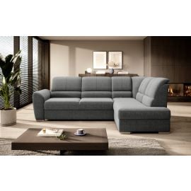 Eltap Siber Flowers Corner Pull-Out Sofa 186x270x93cm, Grey (CO-SIB-RT-04FL) | Sofas | prof.lv Viss Online