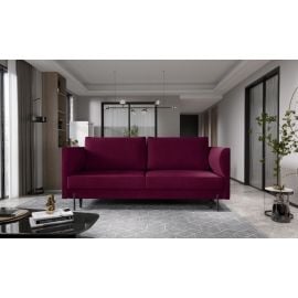 Eltap Revi Velvetmat Retractable Sofa 98x215x92cm Dark Violet (SO-REV-25VE) | Sofas | prof.lv Viss Online