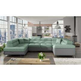 Диван Eltap Letto Soro/Soft угловой раскладной 58x340x90 см, зеленый (Le_20) | Угловые диваны | prof.lv Viss Online