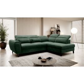 Eltap Noble Loco Corner Pull-Out Sofa 201x255x100cm, Green (CO-NOB-RT-35LO) | Sofas | prof.lv Viss Online