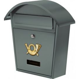 Trimax Steel Mailbox, 38x32x10.5cm, Graphite (692297) | Mailboxes, domophones, doorbells | prof.lv Viss Online