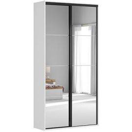 Black Red White Flex Wardrobe, 45x120x240cm, White (F57-SZAFA_ZESTAW_92-BI/SZ) | Wardrobes | prof.lv Viss Online